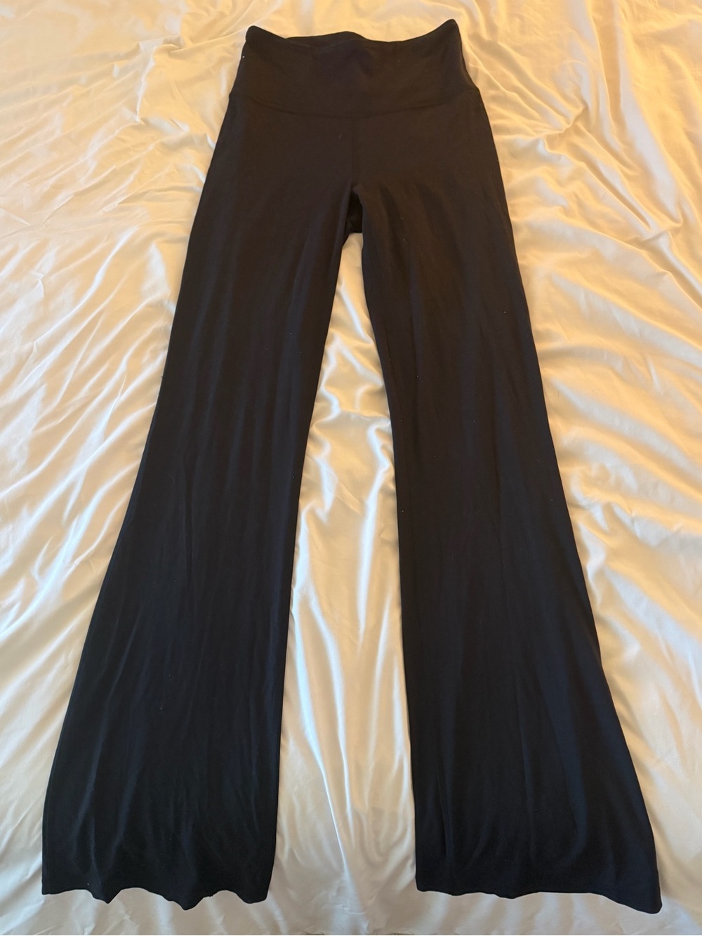lululemon athletica Black Wide-Leg Yoga Pants